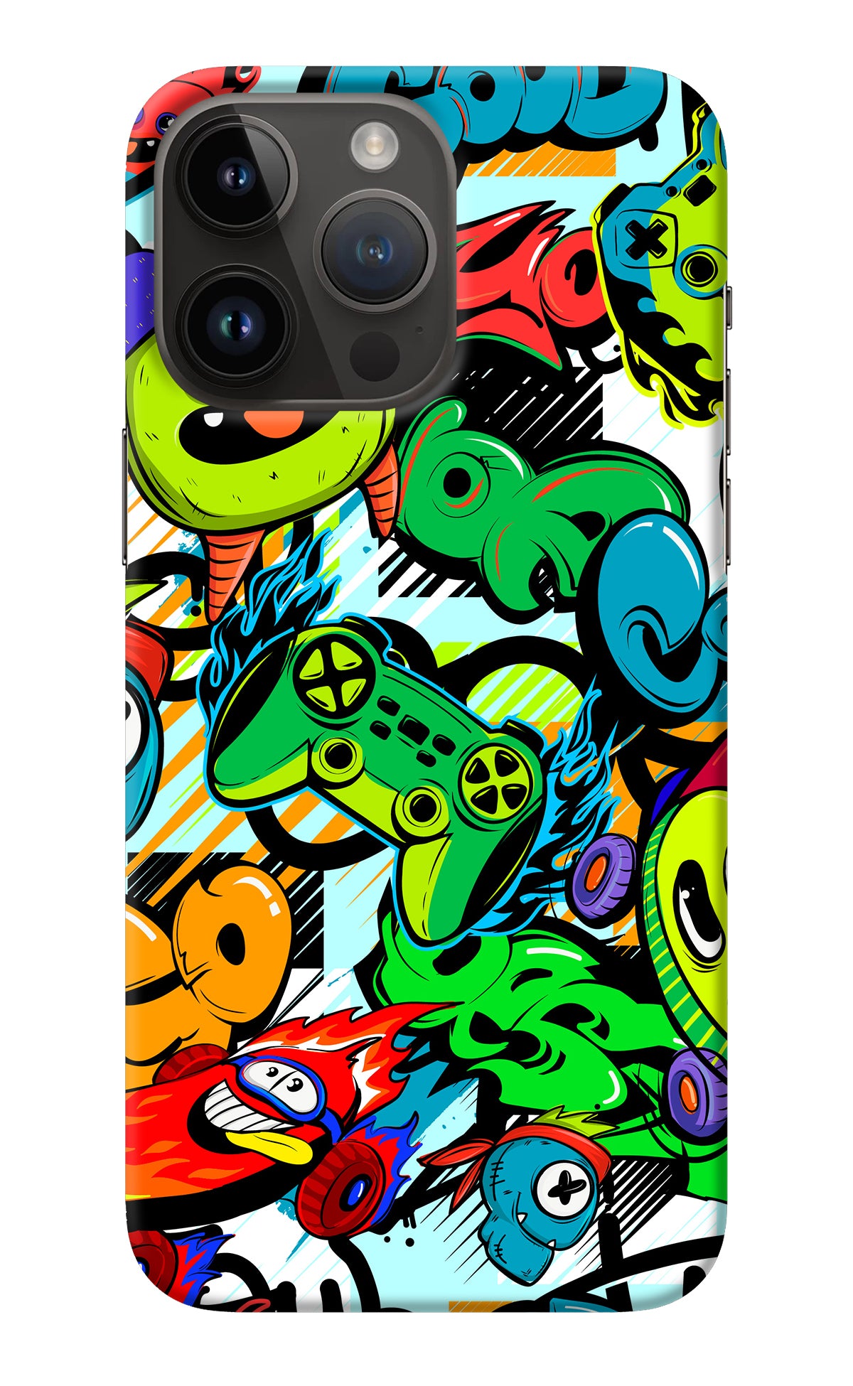 Game Doodle iPhone 14 Pro Max Back Cover