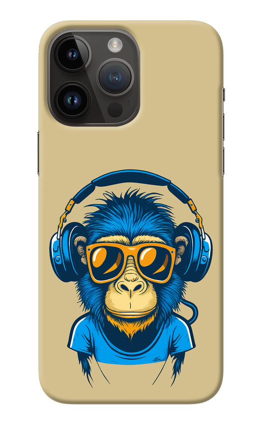 Monkey Headphone iPhone 14 Pro Max Back Cover