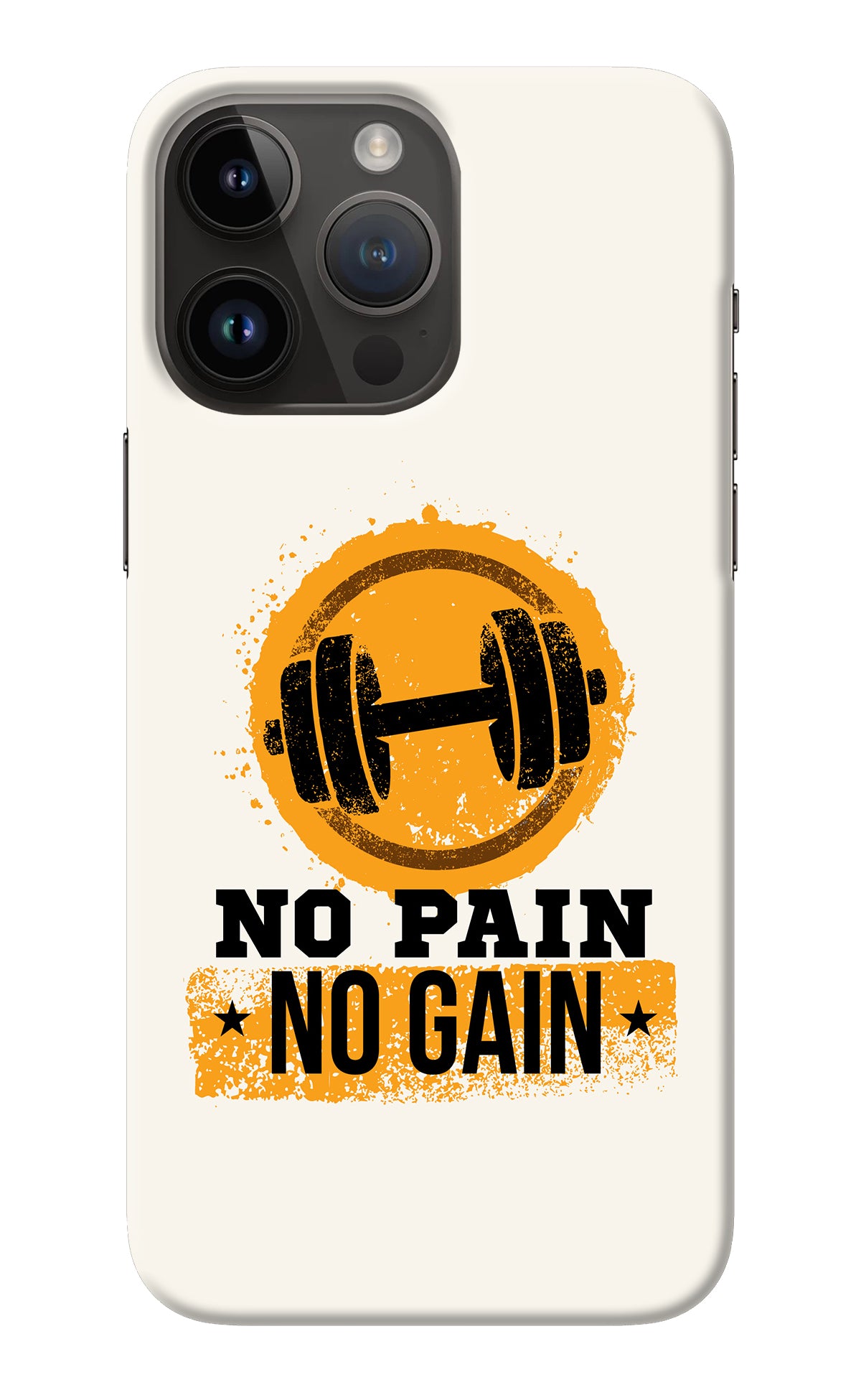 No Pain No Gain iPhone 14 Pro Max Back Cover