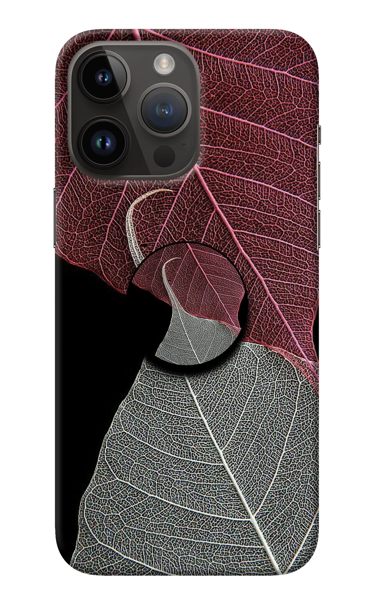 Leaf Pattern iPhone 14 Pro Max Pop Case