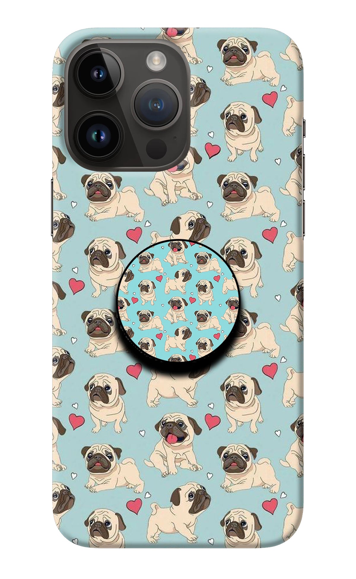 Pug Dog iPhone 14 Pro Max Pop Case