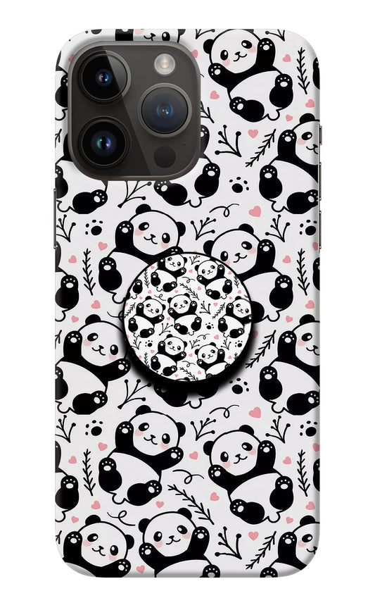 Cute Panda iPhone 14 Pro Max Pop Case