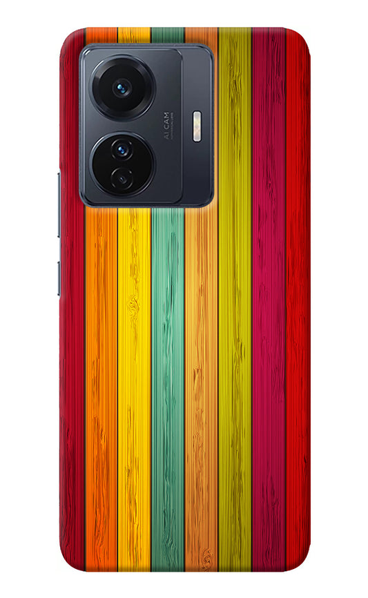 Multicolor Wooden Vivo T1 Pro 5G Back Cover