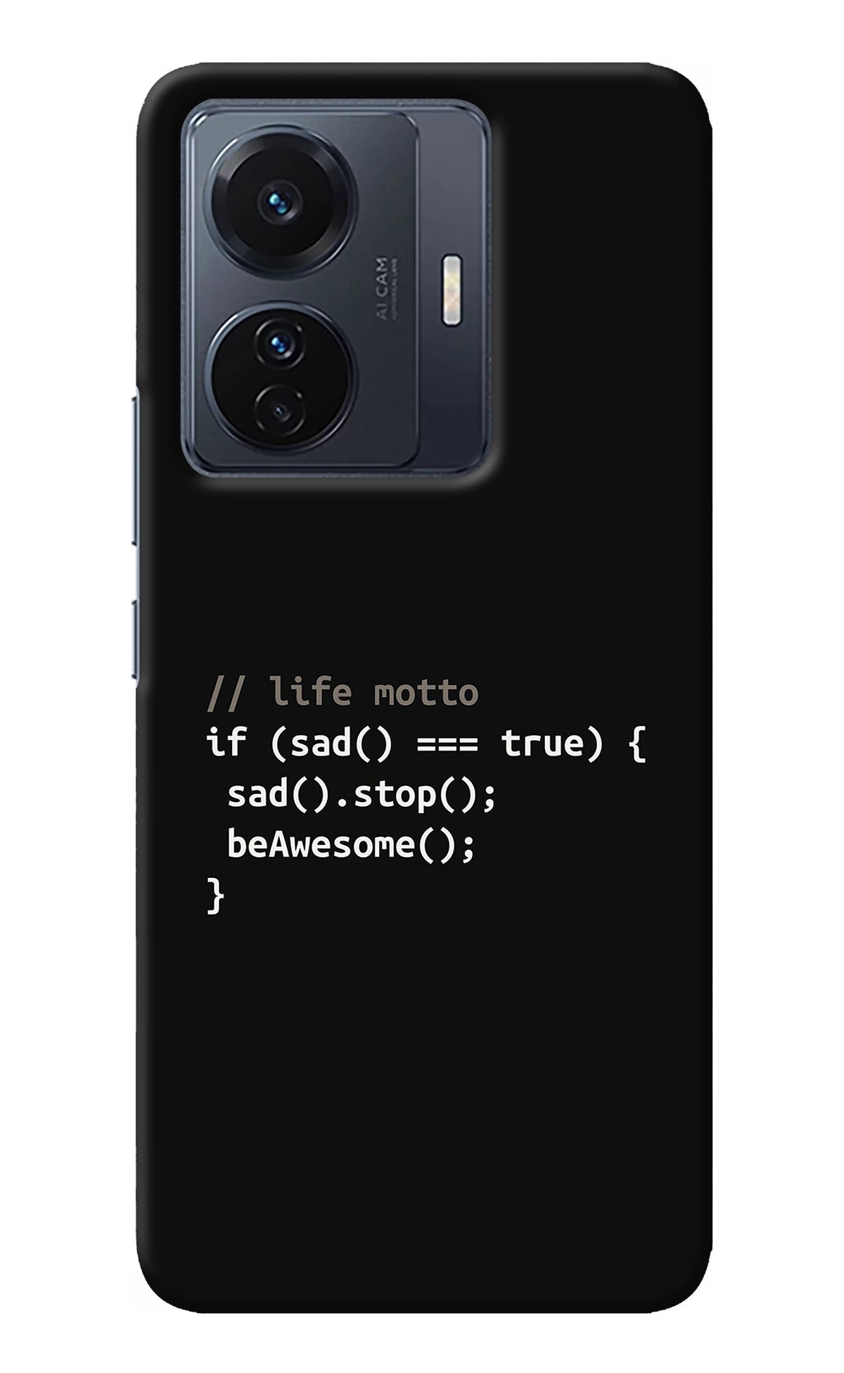 Life Motto Code Vivo T1 Pro 5G Back Cover