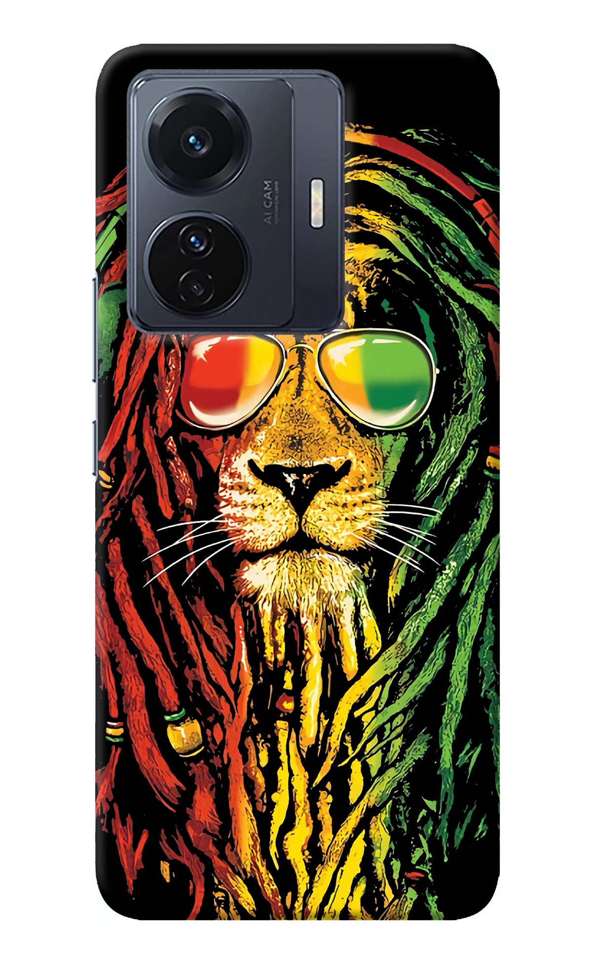 Rasta Lion Vivo T1 Pro 5G Back Cover