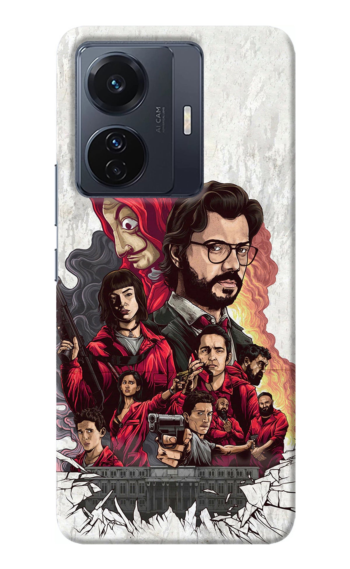 Money Heist Artwork Vivo T1 Pro 5G Back Cover