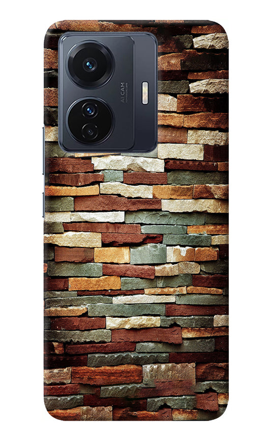 Bricks Pattern Vivo T1 Pro 5G Back Cover