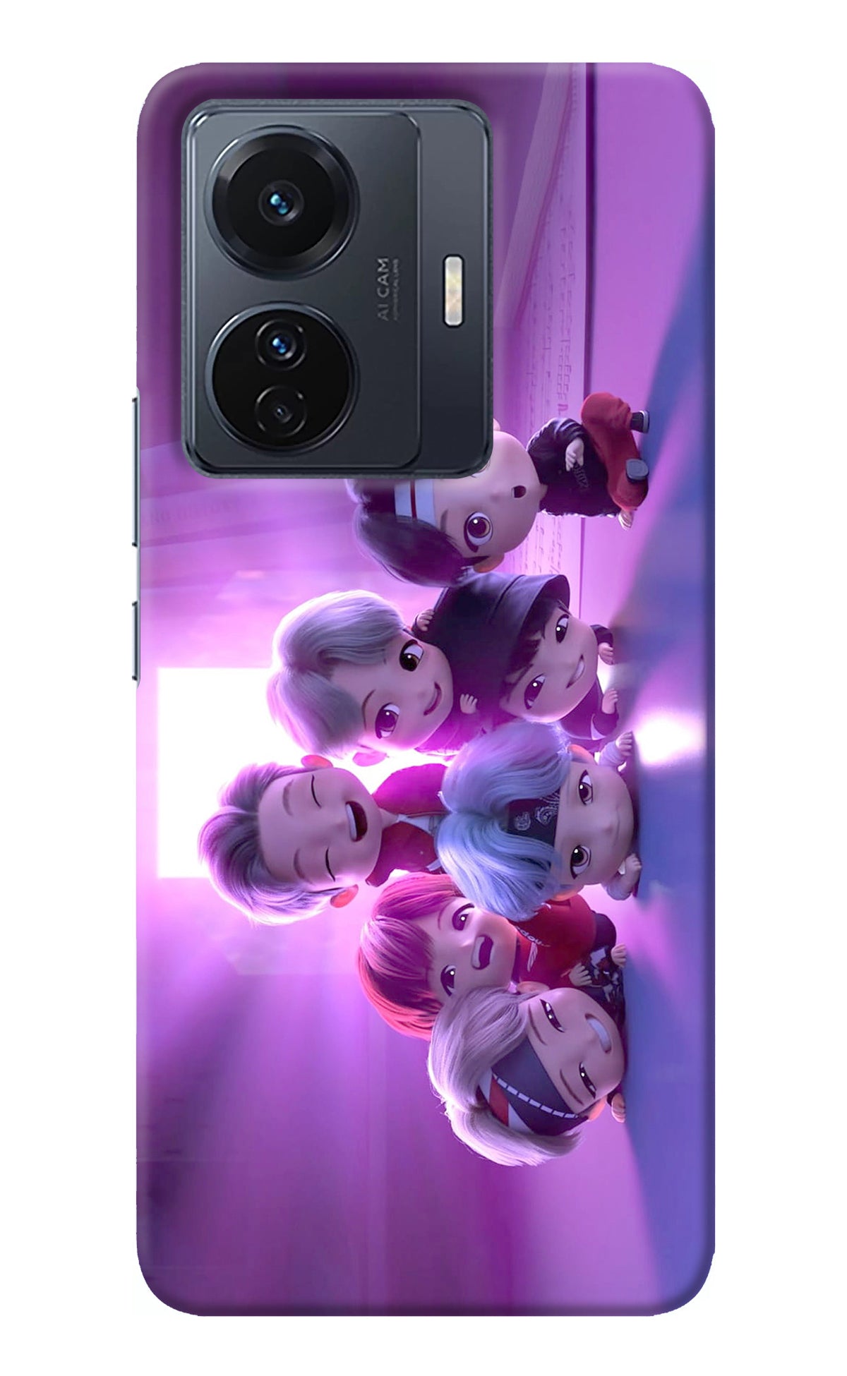 BTS Chibi Vivo T1 Pro 5G Back Cover