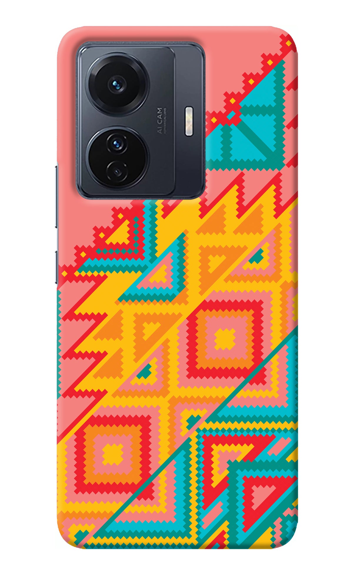 Aztec Tribal Vivo T1 Pro 5G Back Cover