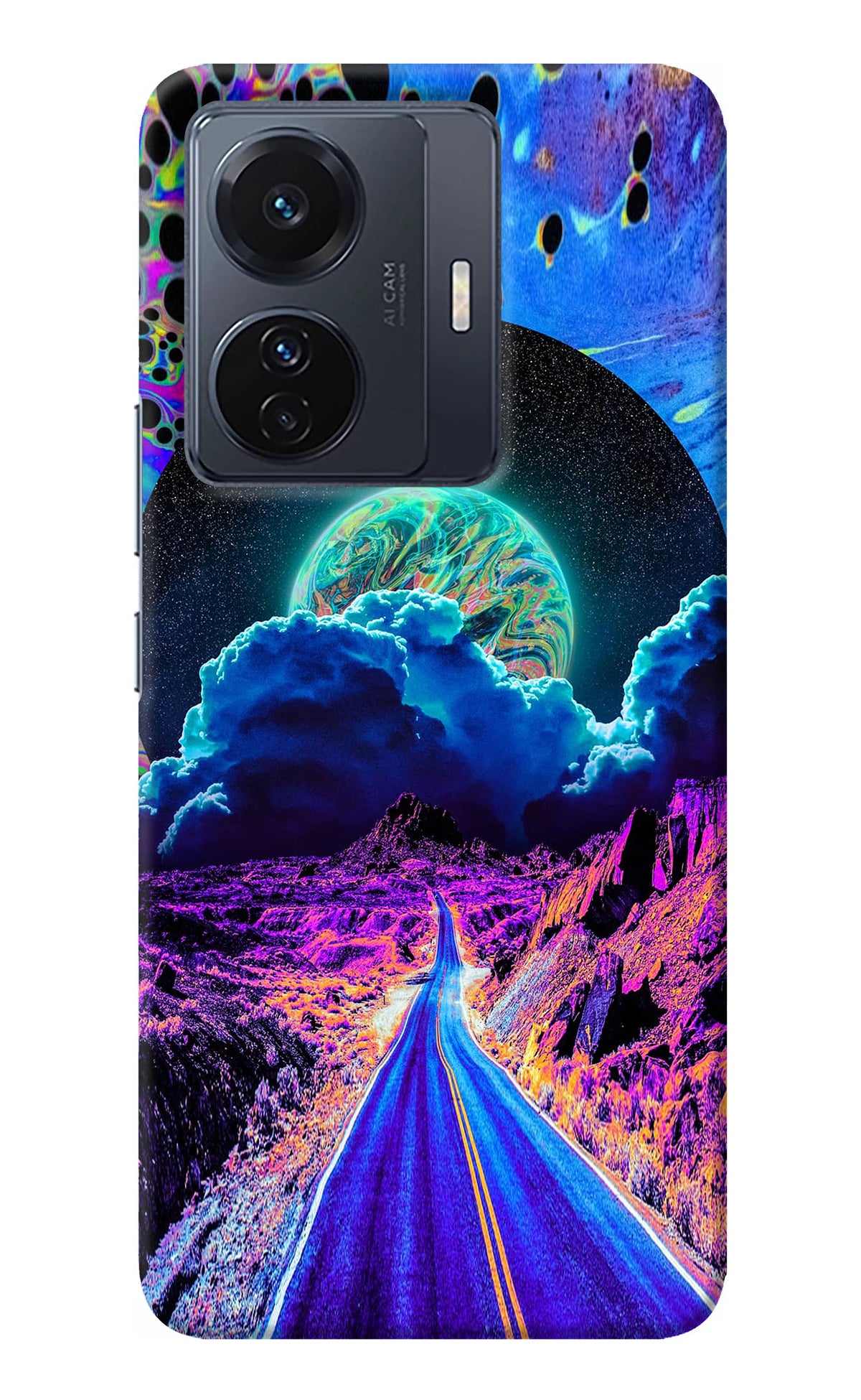 Psychedelic Painting Vivo T1 Pro 5G Back Cover