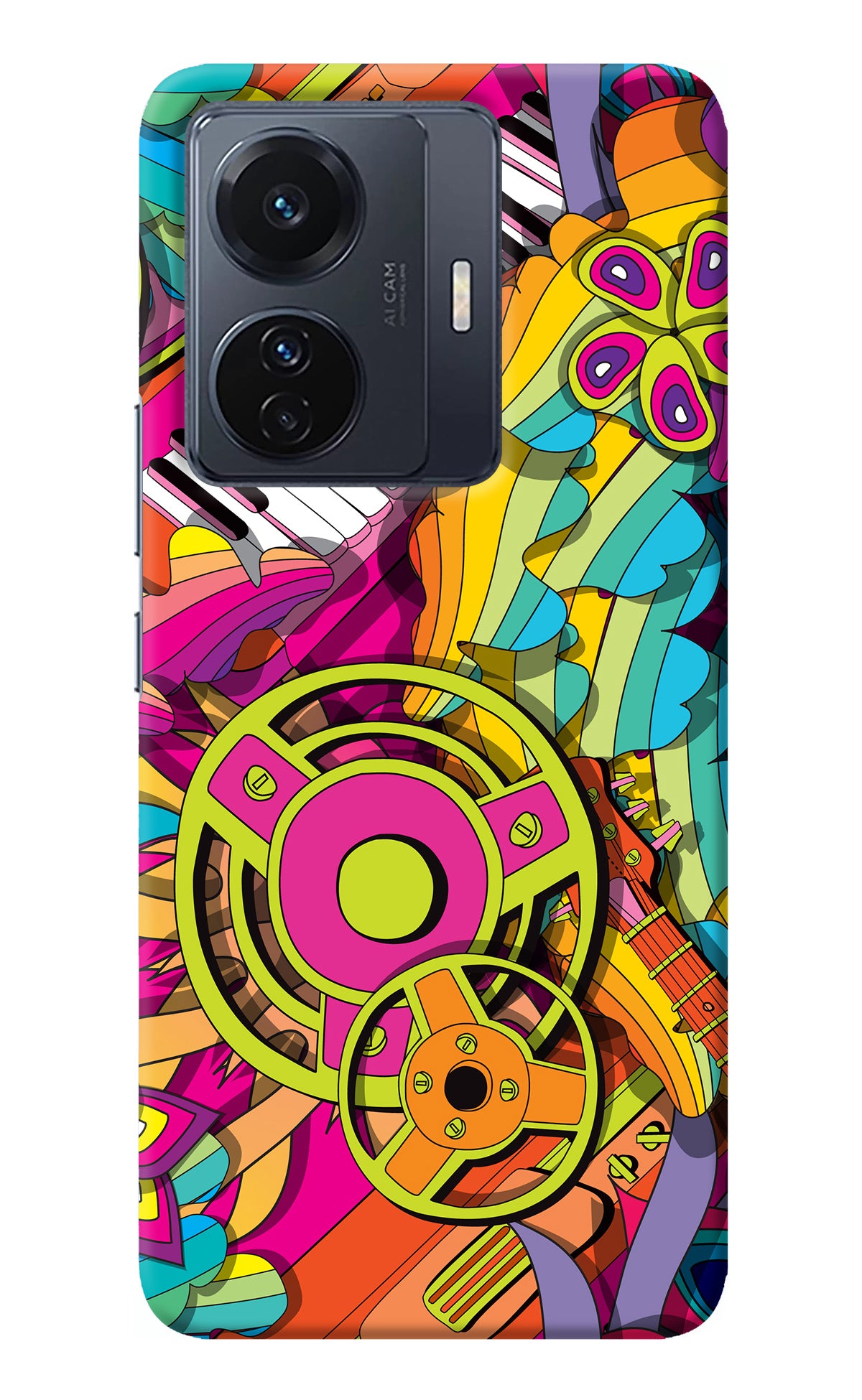 Music Doodle Vivo T1 Pro 5G Back Cover