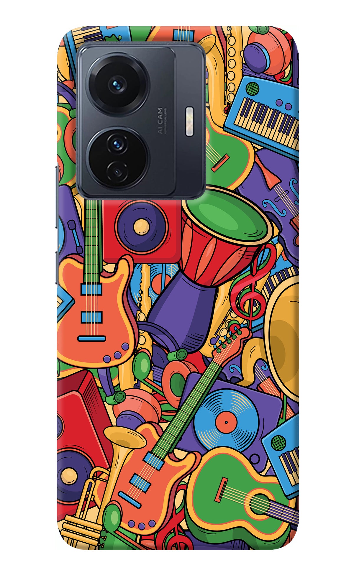 Music Instrument Doodle Vivo T1 Pro 5G Back Cover