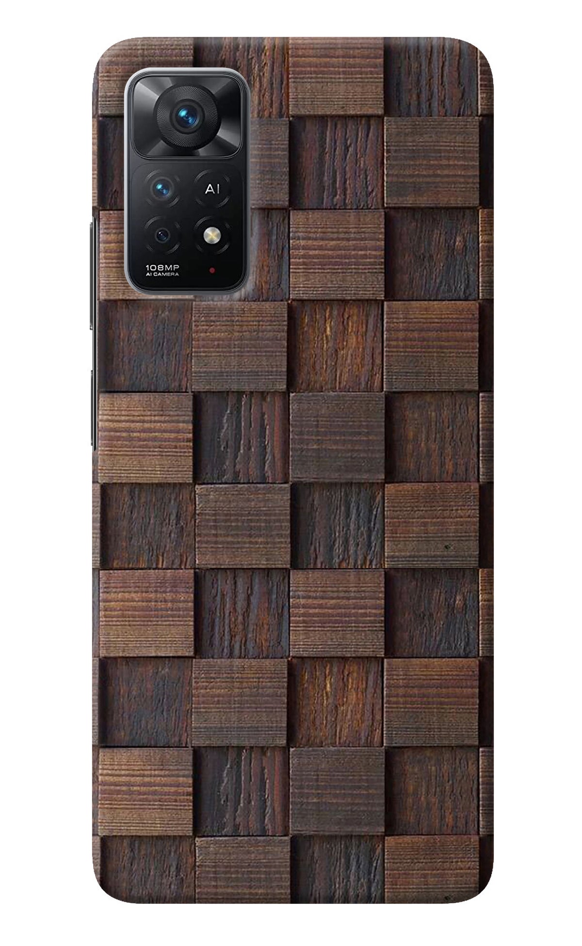 Wooden Cube Design Redmi Note 11 Pro+ 5G Back Cover