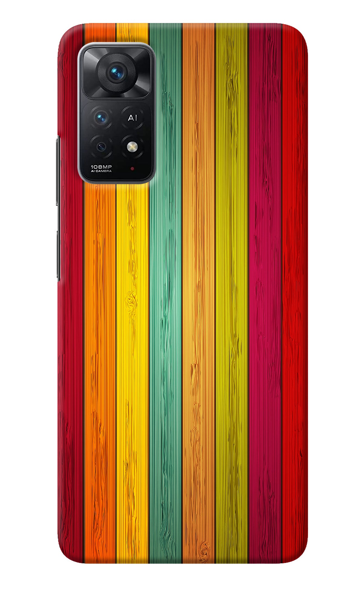 Multicolor Wooden Redmi Note 11 Pro+ 5G Back Cover