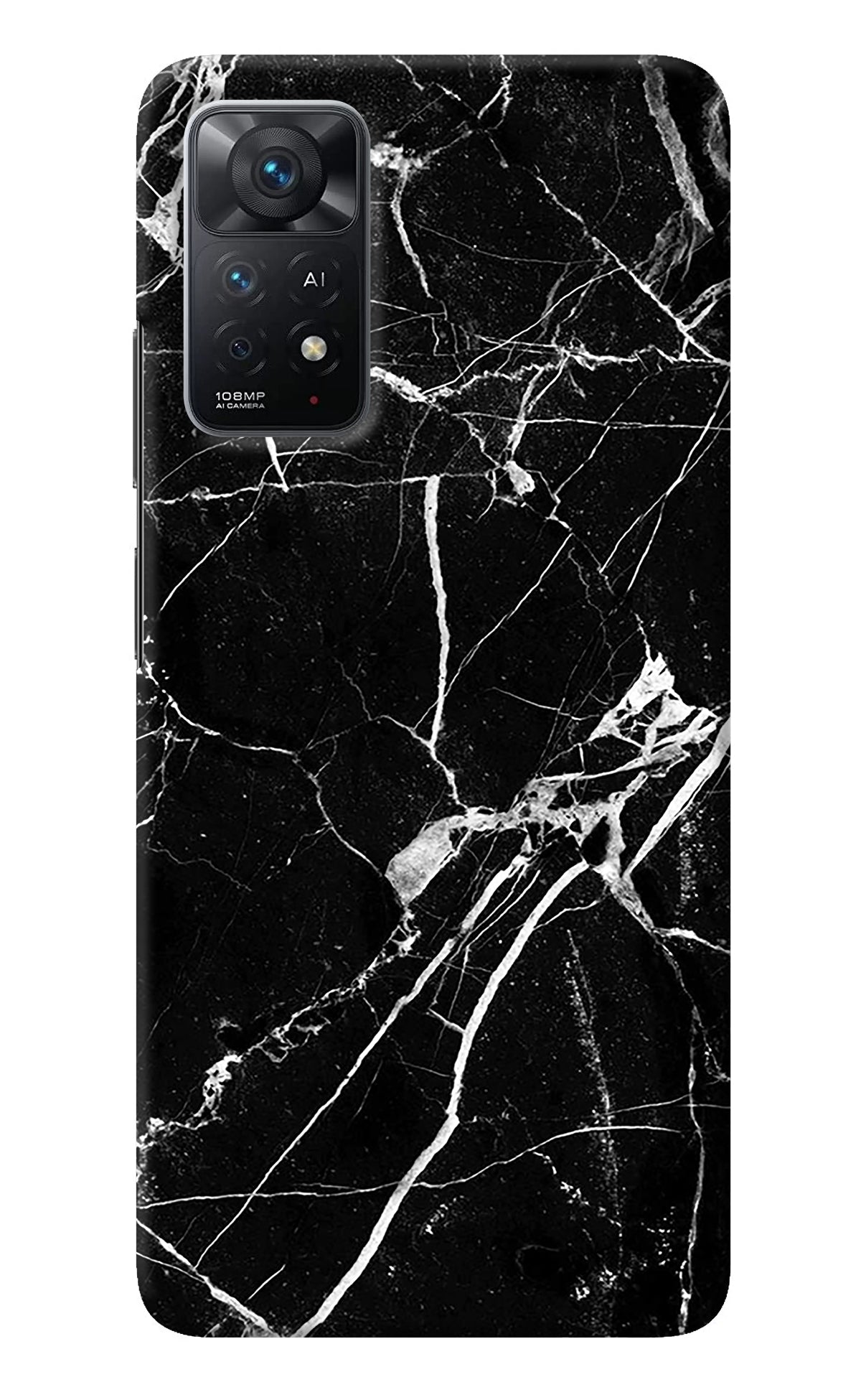 Black Marble Pattern Redmi Note 11 Pro+ 5G Back Cover