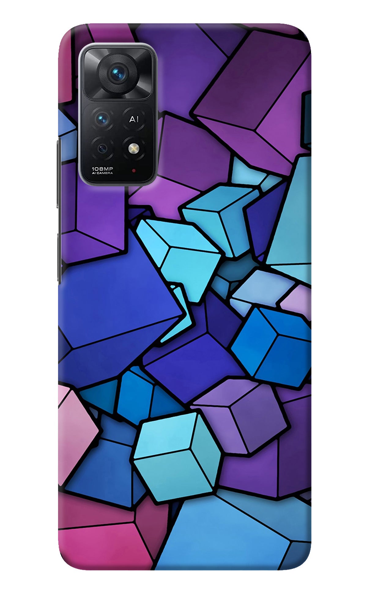 Cubic Abstract Redmi Note 11 Pro+ 5G Back Cover