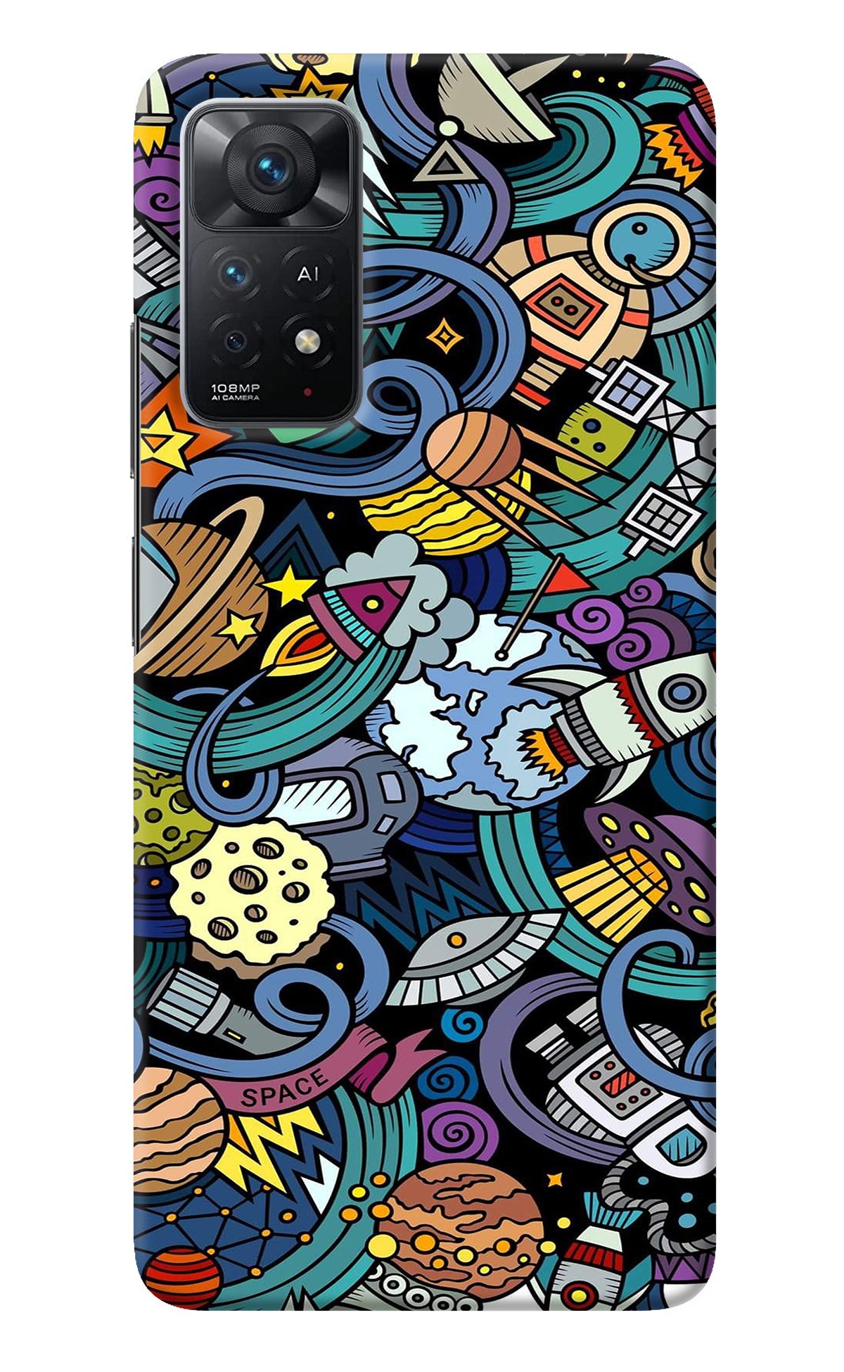 Space Abstract Redmi Note 11 Pro+ 5G Back Cover