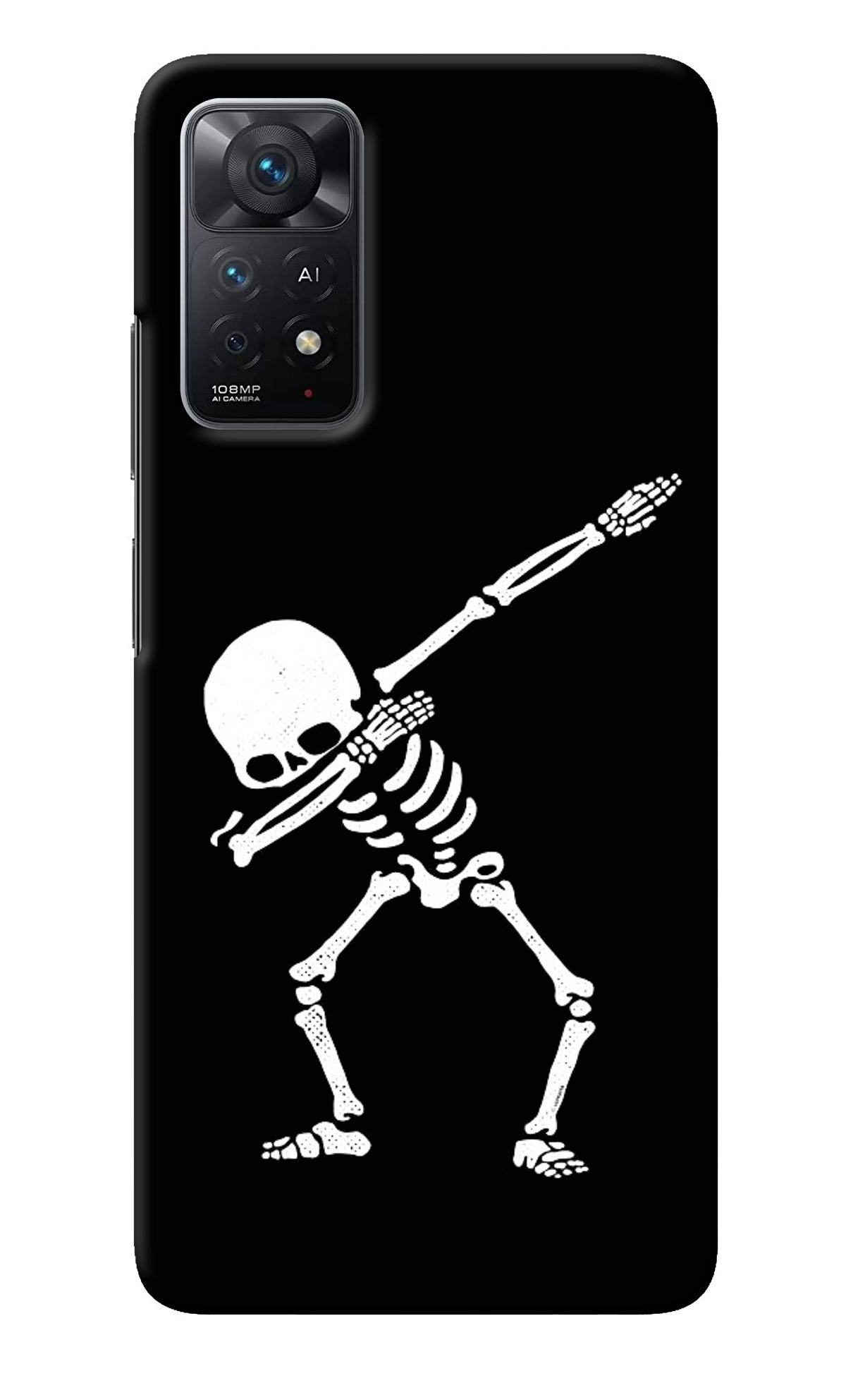 Dabbing Skeleton Art Redmi Note 11 Pro+ 5G Back Cover