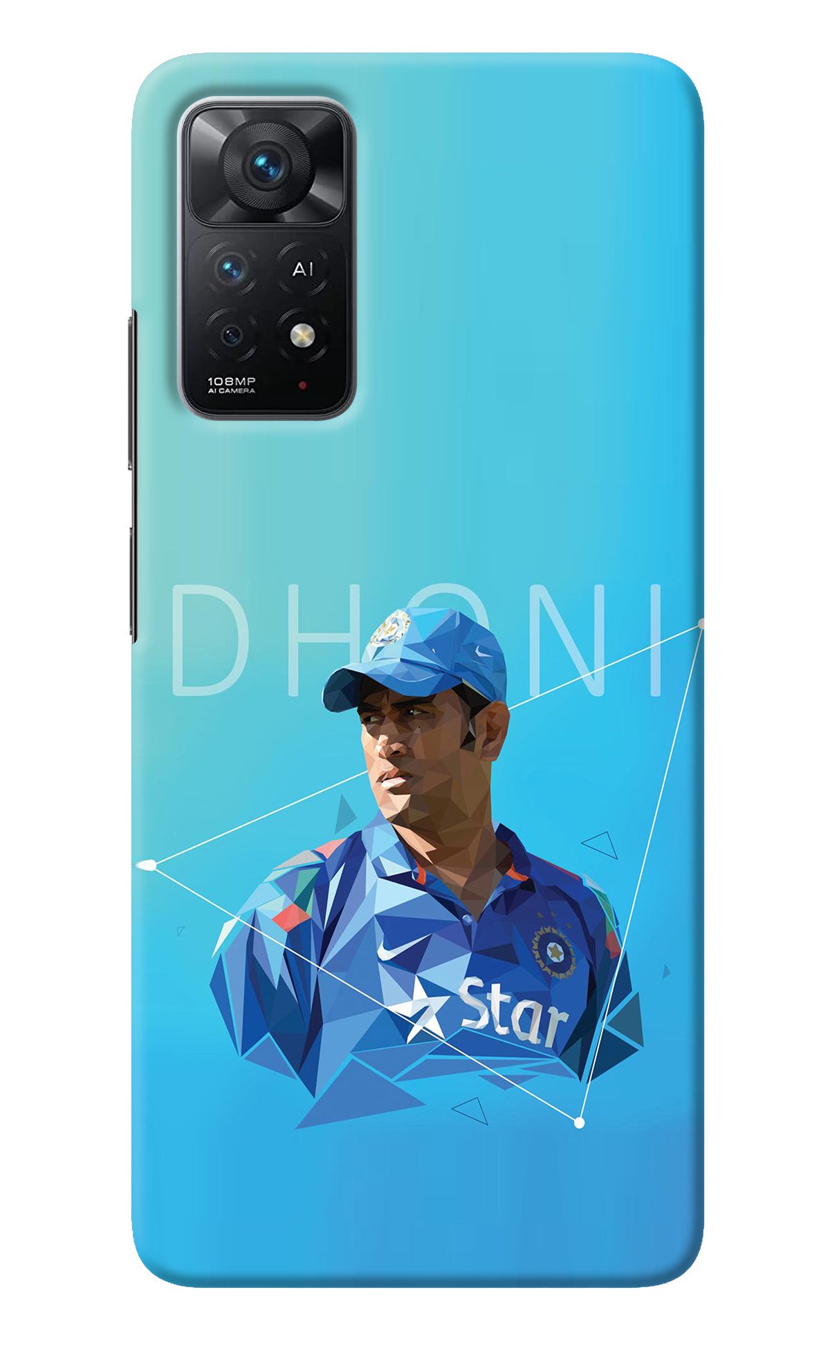 Dhoni Artwork Redmi Note 11 Pro+ 5G Back Cover