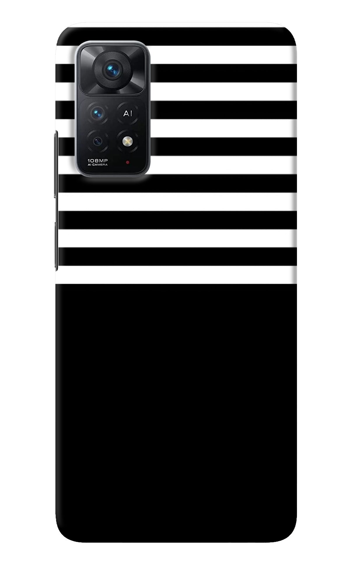 Black and White Print Redmi Note 11 Pro+ 5G Back Cover