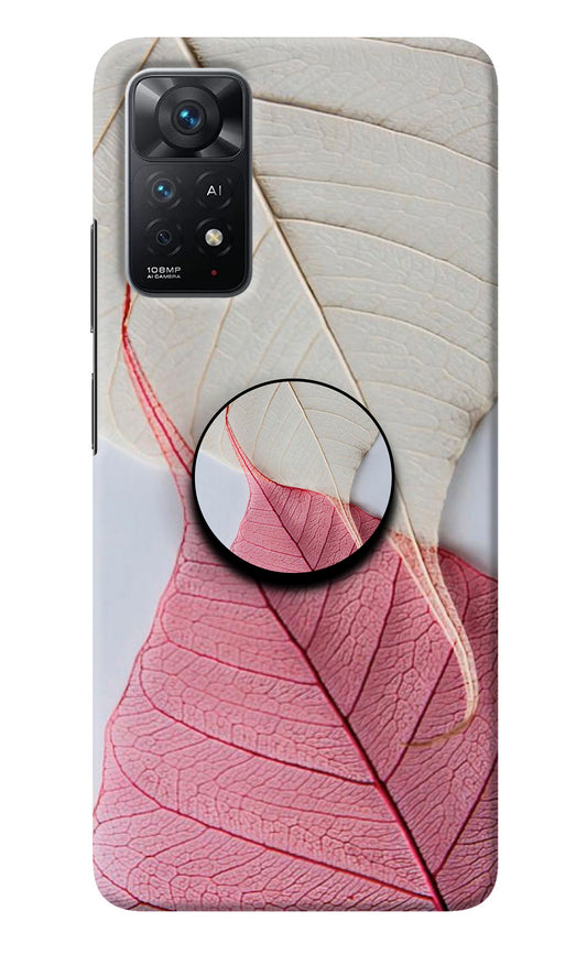 White Pink Leaf Redmi Note 11 Pro+ 5G Pop Case