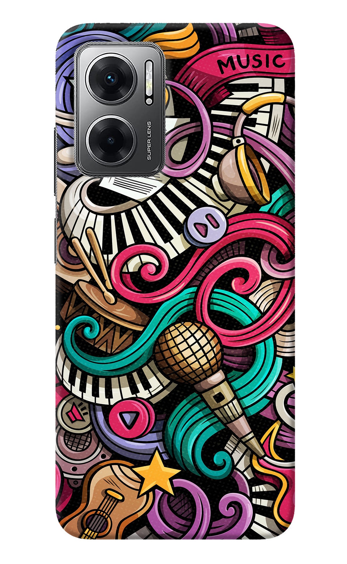 Music Abstract Redmi 11 Prime 5G Back Cover