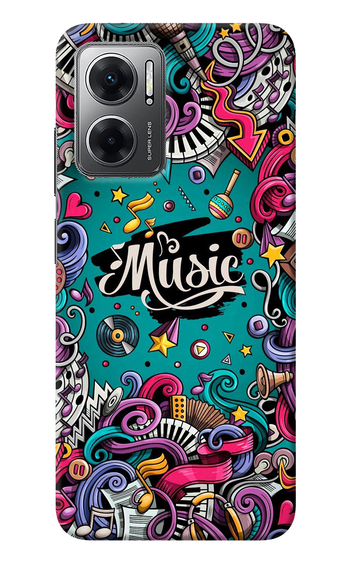 Music Graffiti Redmi 11 Prime 5G Back Cover