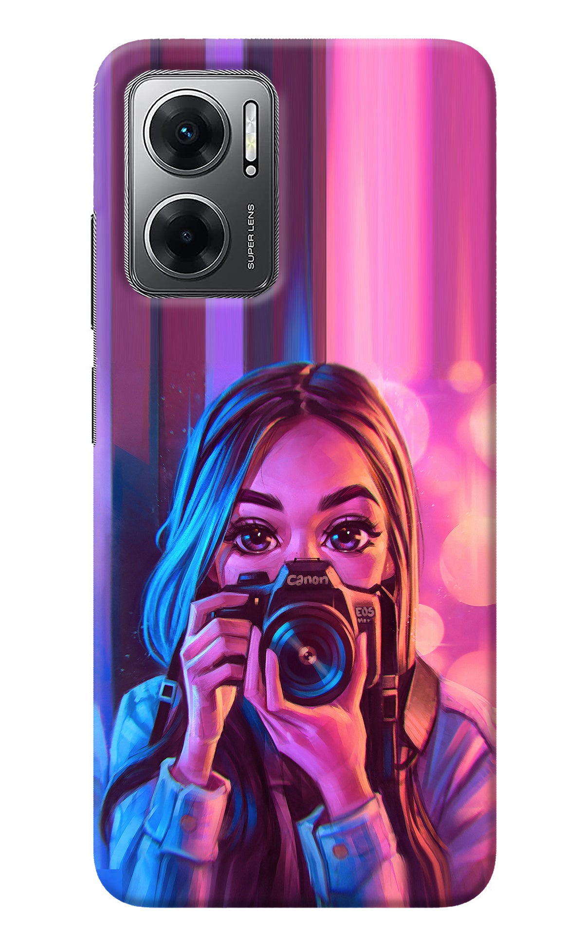 Girl Photographer Redmi 11 Prime 5G Back Cover