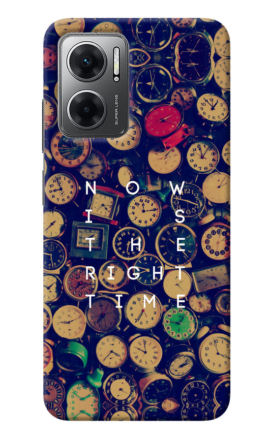 Now is the Right Time Quote Redmi 11 Prime 5G Back Cover