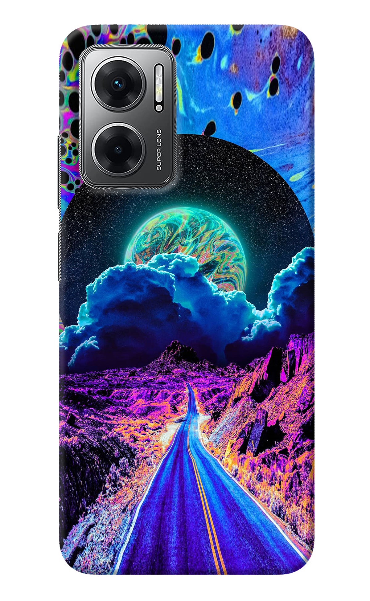 Psychedelic Painting Redmi 11 Prime 5G Back Cover