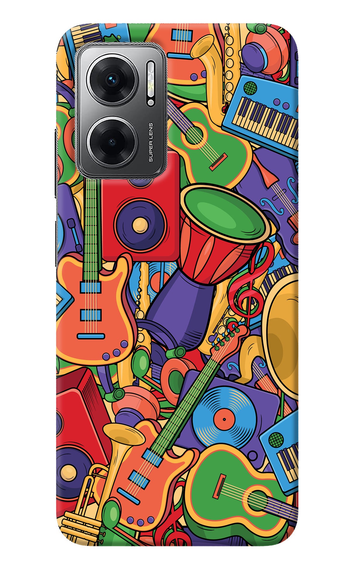 Music Instrument Doodle Redmi 11 Prime 5G Back Cover