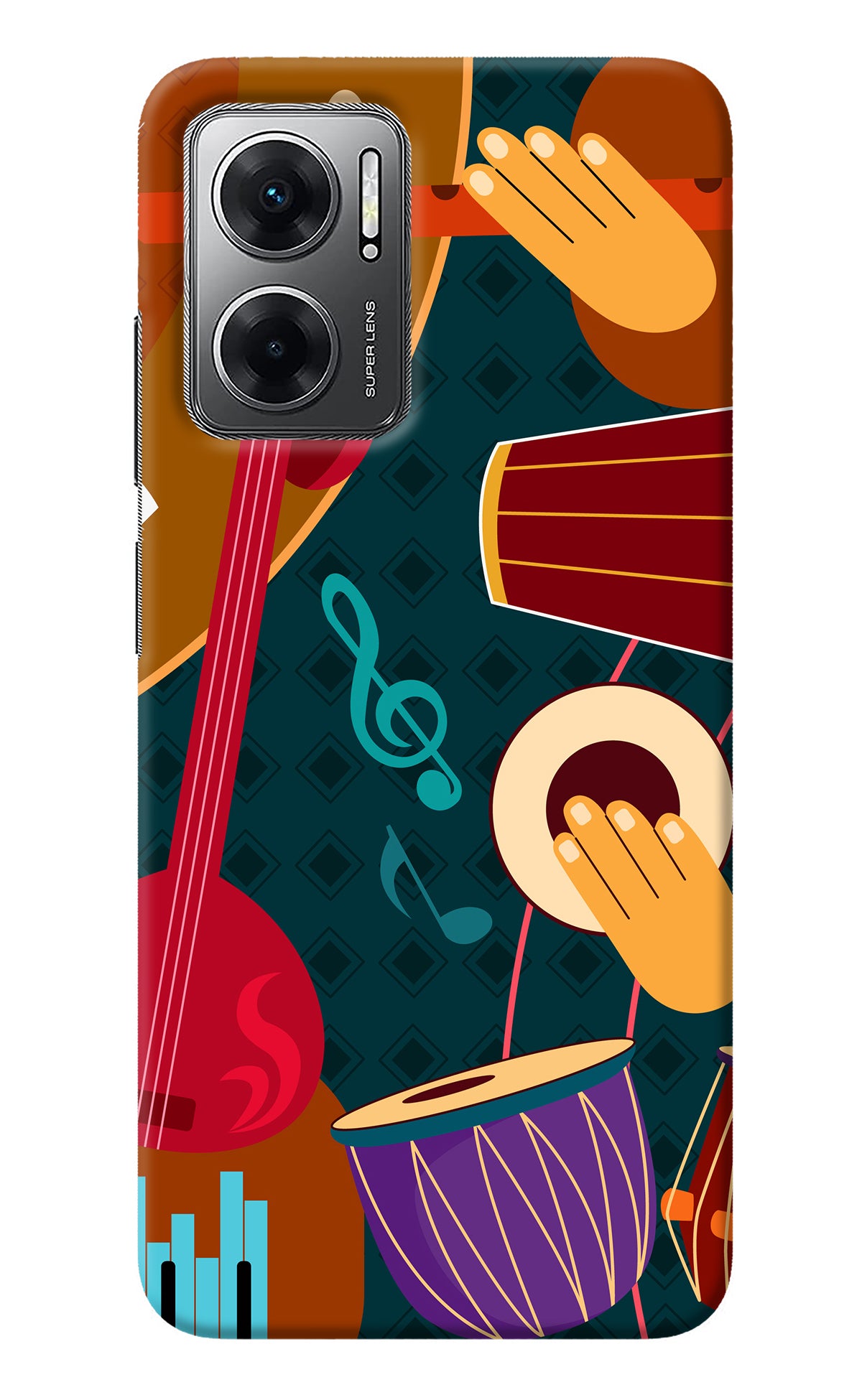 Music Instrument Redmi 11 Prime 5G Back Cover