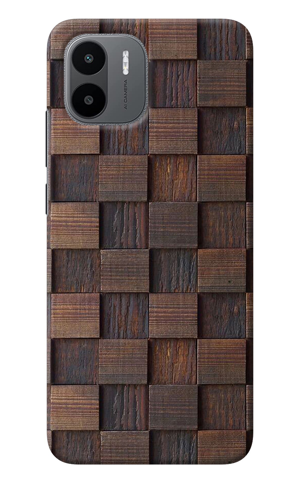 Wooden Cube Design Redmi A1 Back Cover