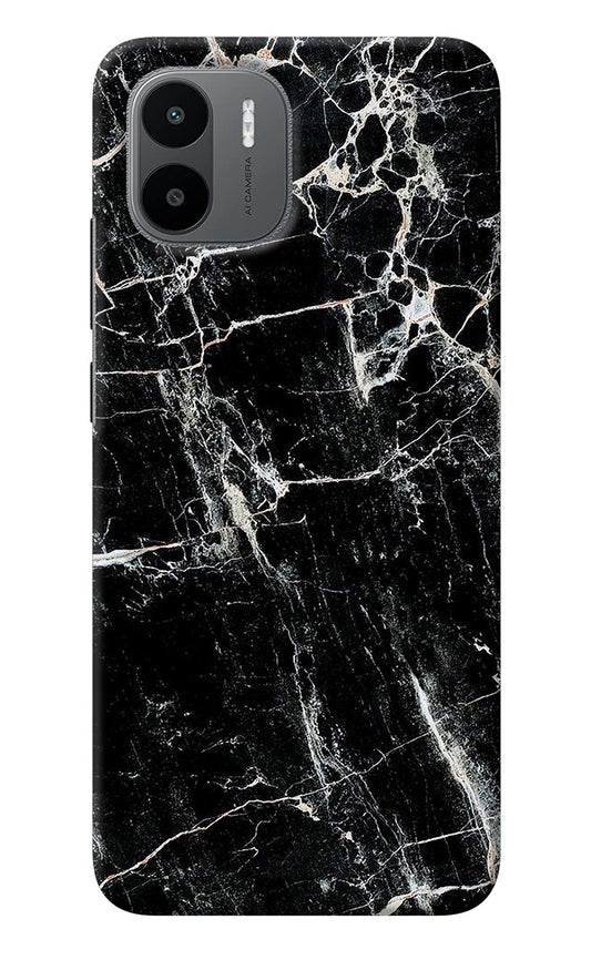 Black Marble Texture Redmi A1 Back Cover