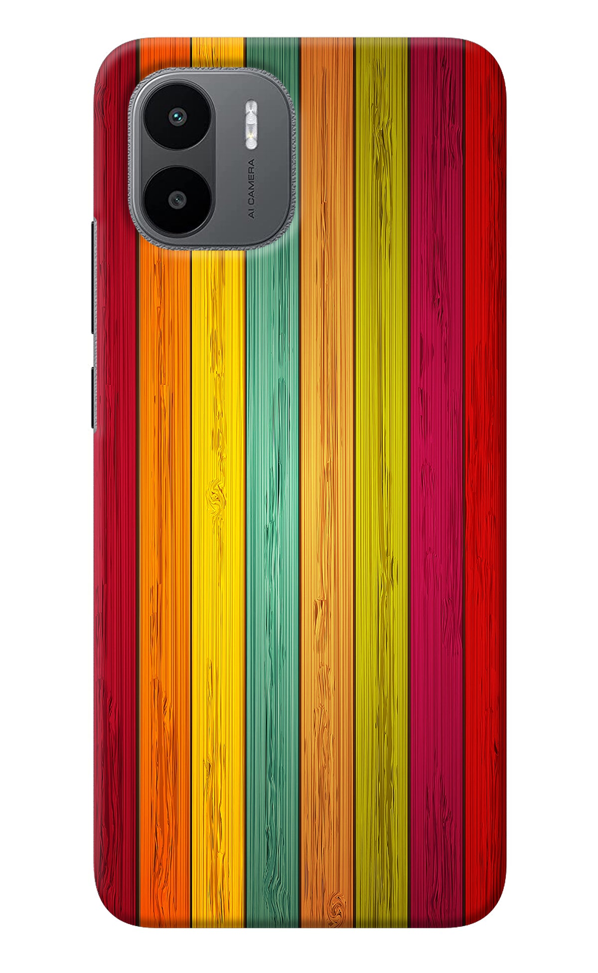 Multicolor Wooden Redmi A1 Back Cover