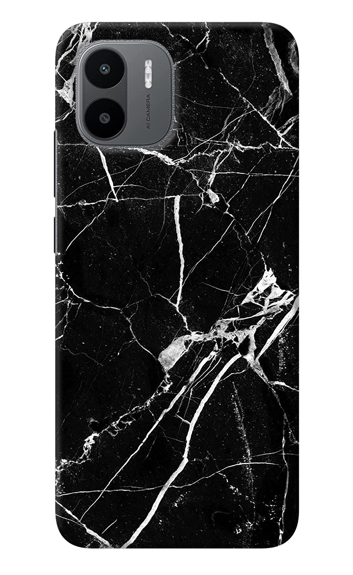 Black Marble Pattern Redmi A1 Back Cover