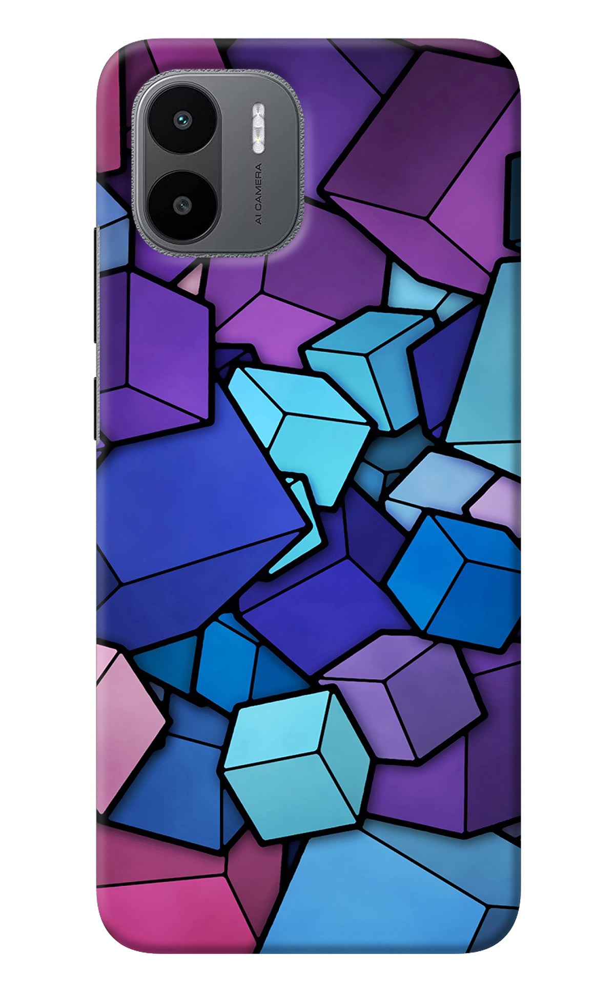 Cubic Abstract Redmi A1 Back Cover