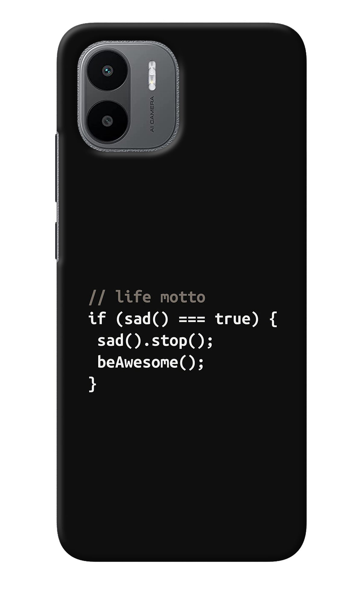 Life Motto Code Redmi A1 Back Cover