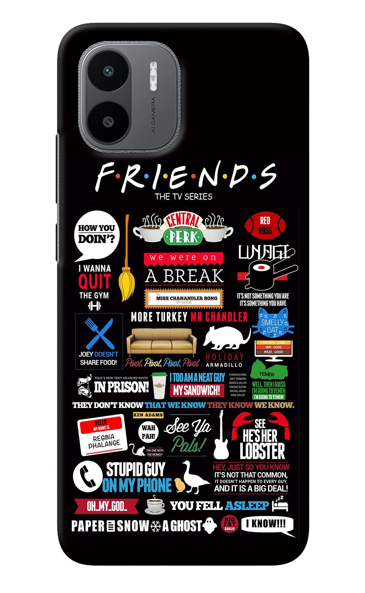 FRIENDS Redmi A1 Back Cover