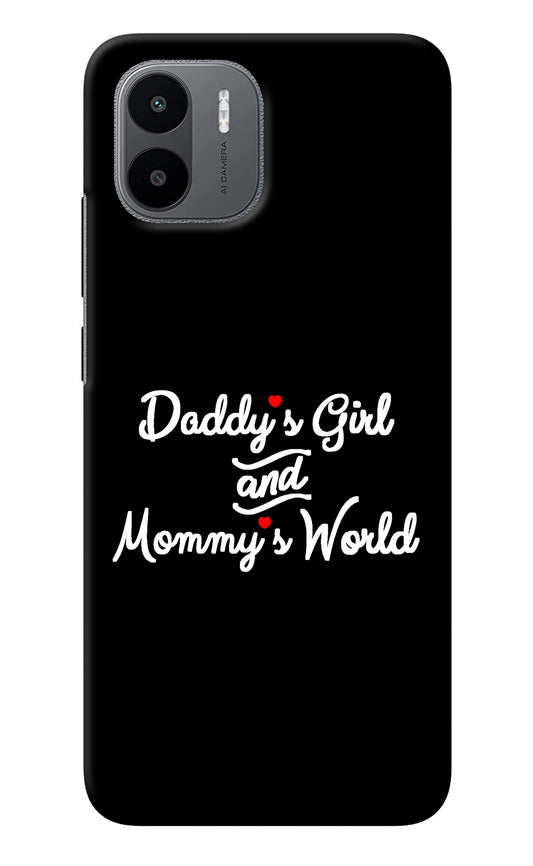 Daddy's Girl and Mommy's World Redmi A1 Back Cover