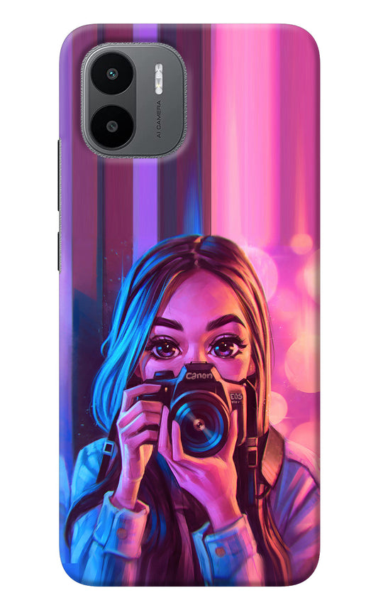 Girl Photographer Redmi A1 Back Cover