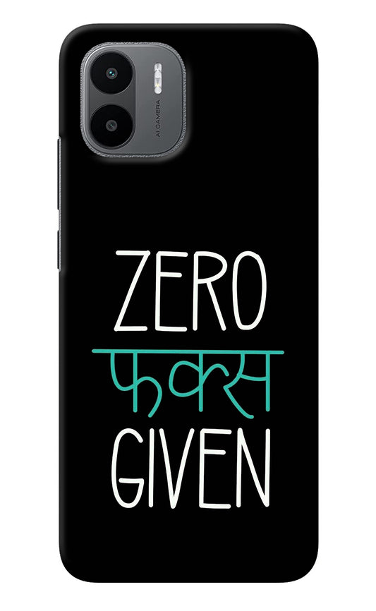 Zero Fucks Given Redmi A1 Back Cover