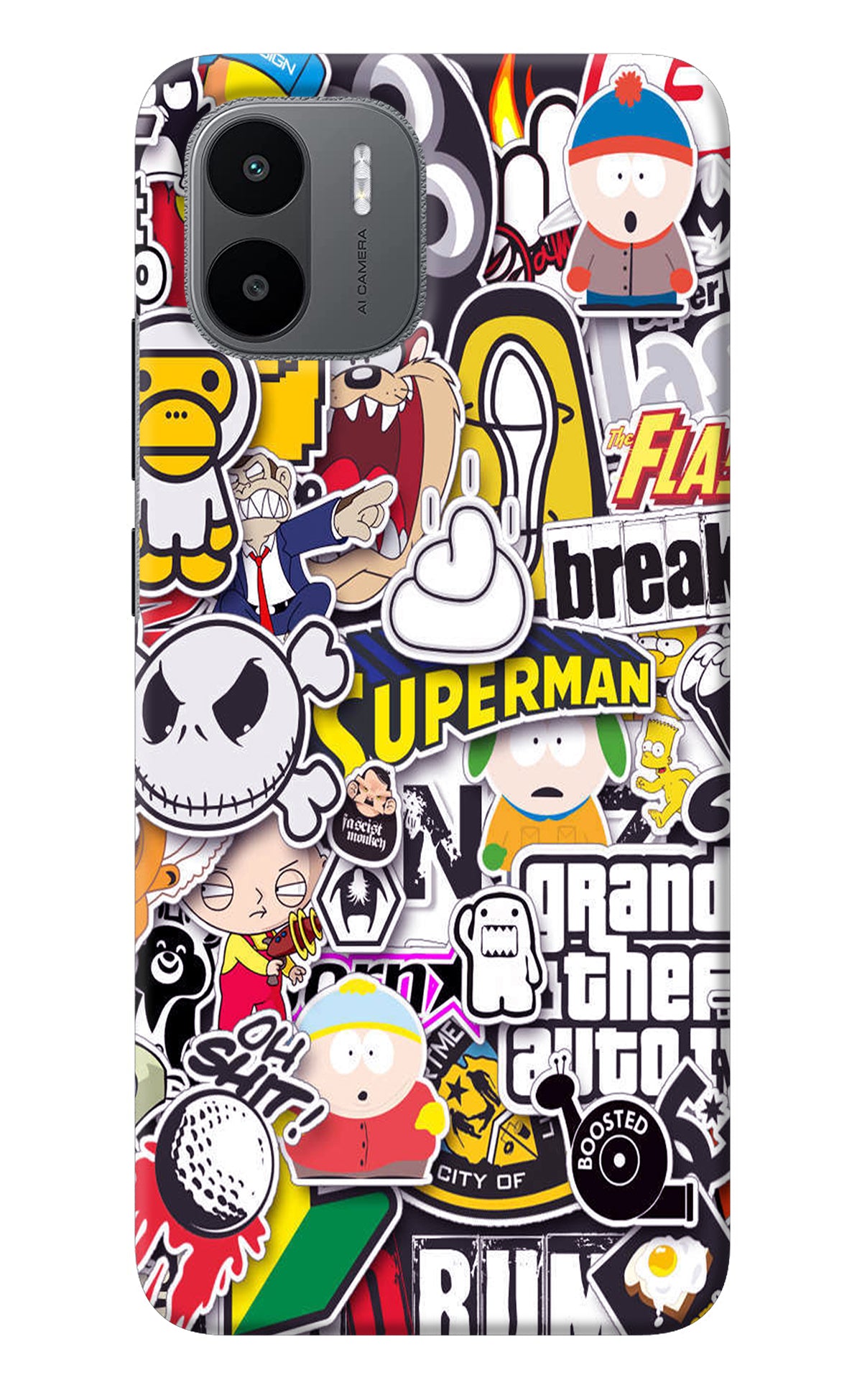 Sticker Bomb Redmi A1 Back Cover