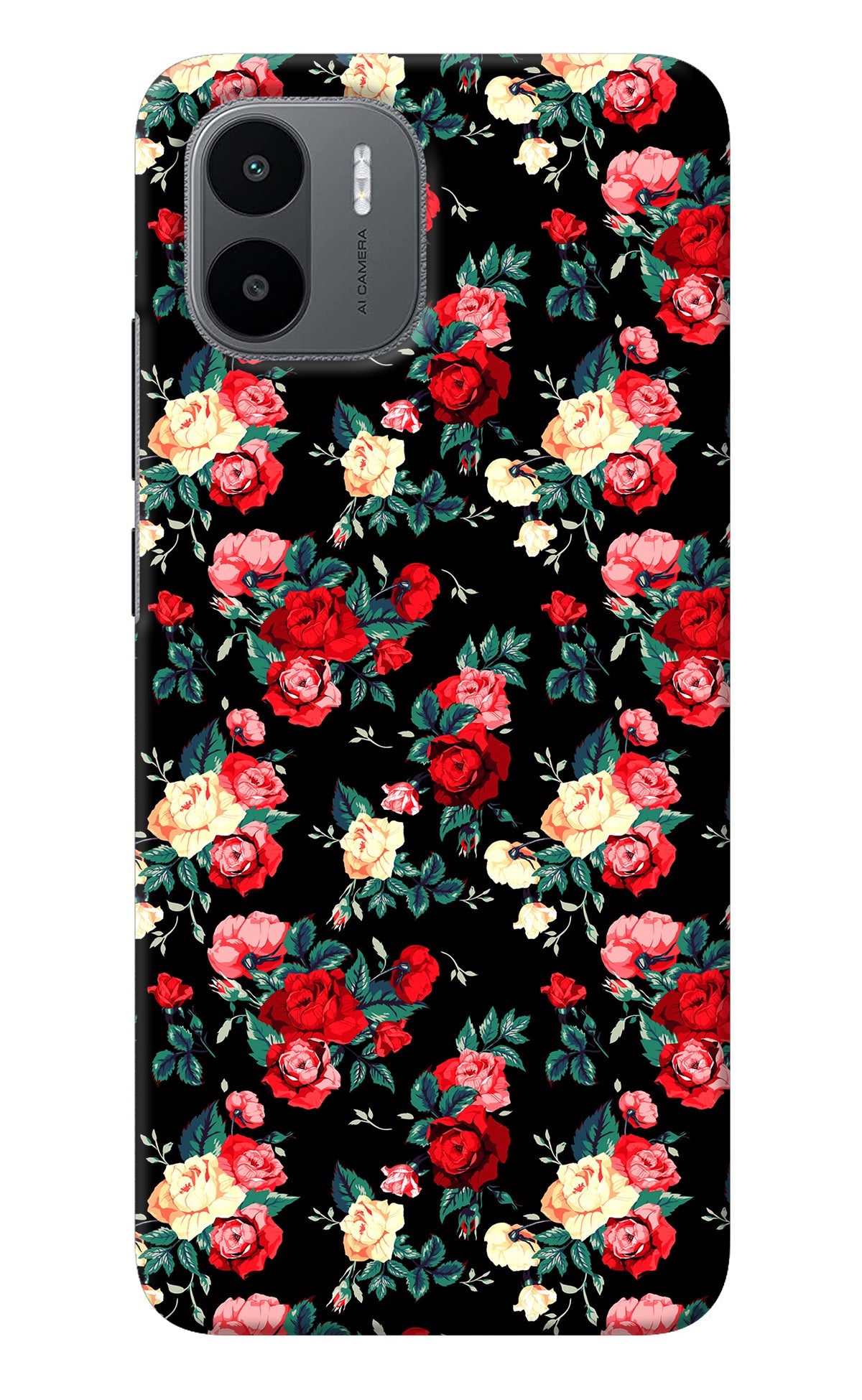 Rose Pattern Redmi A1 Back Cover