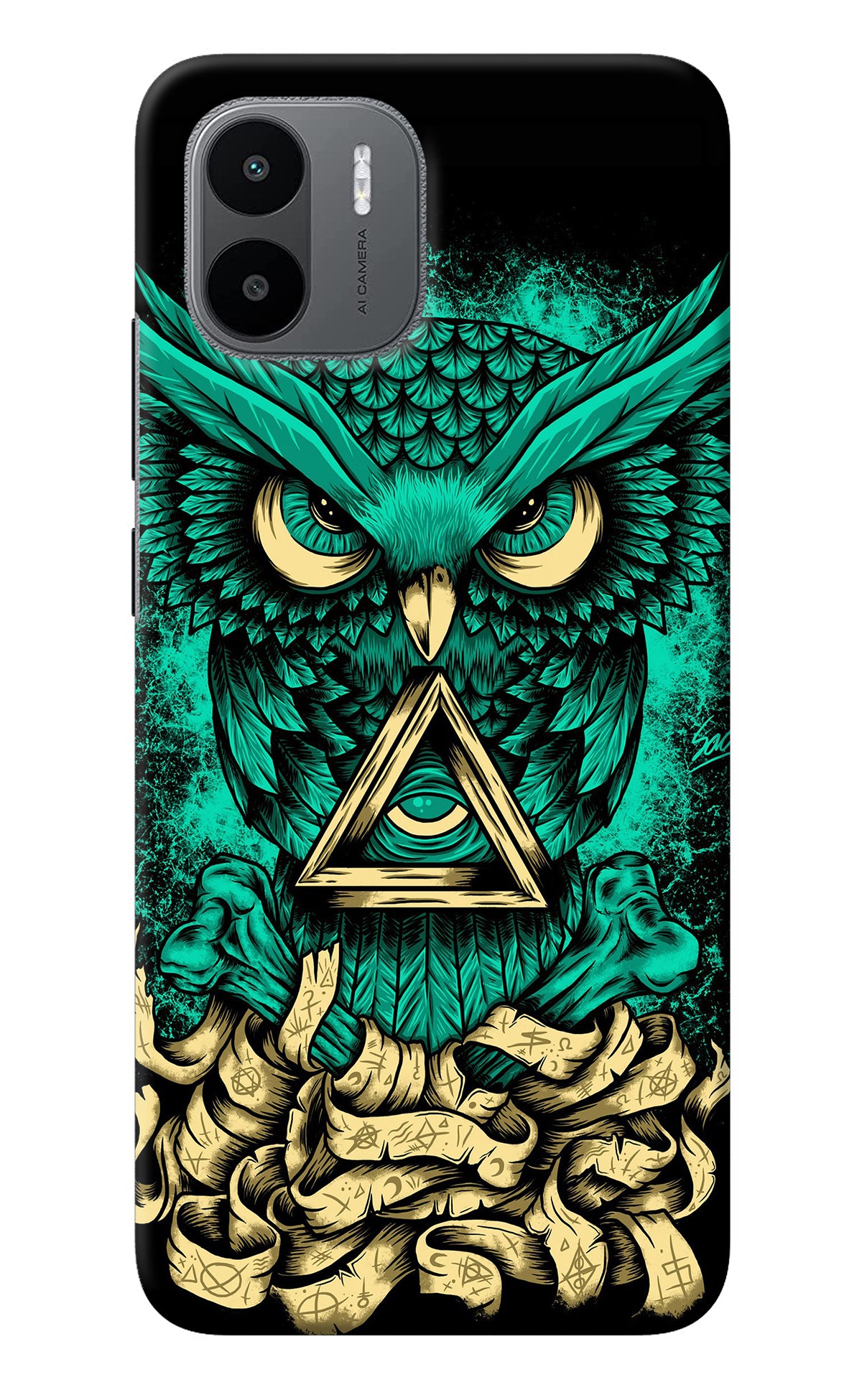 Green Owl Redmi A1 Back Cover
