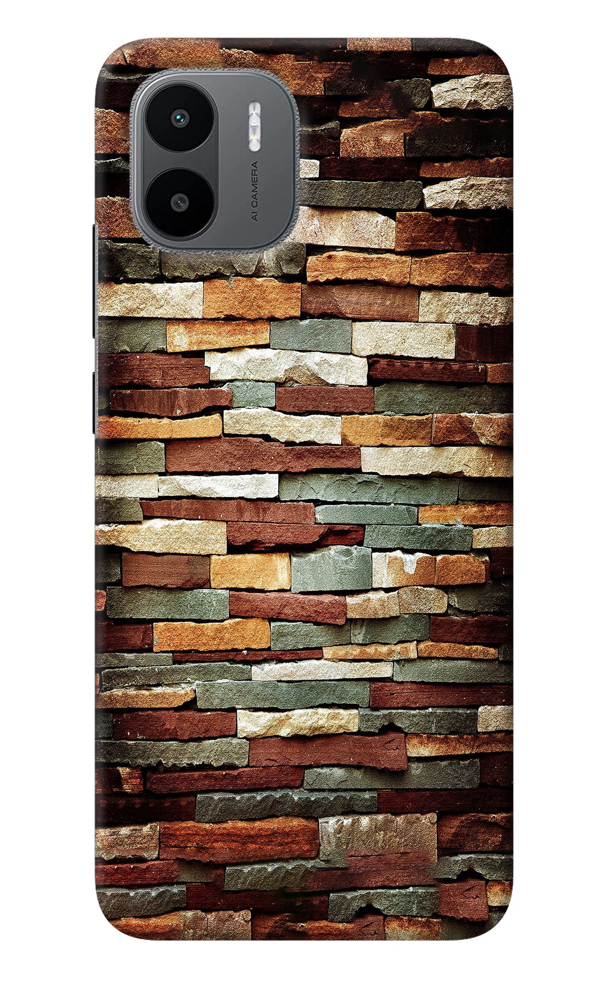 Bricks Pattern Redmi A1 Back Cover