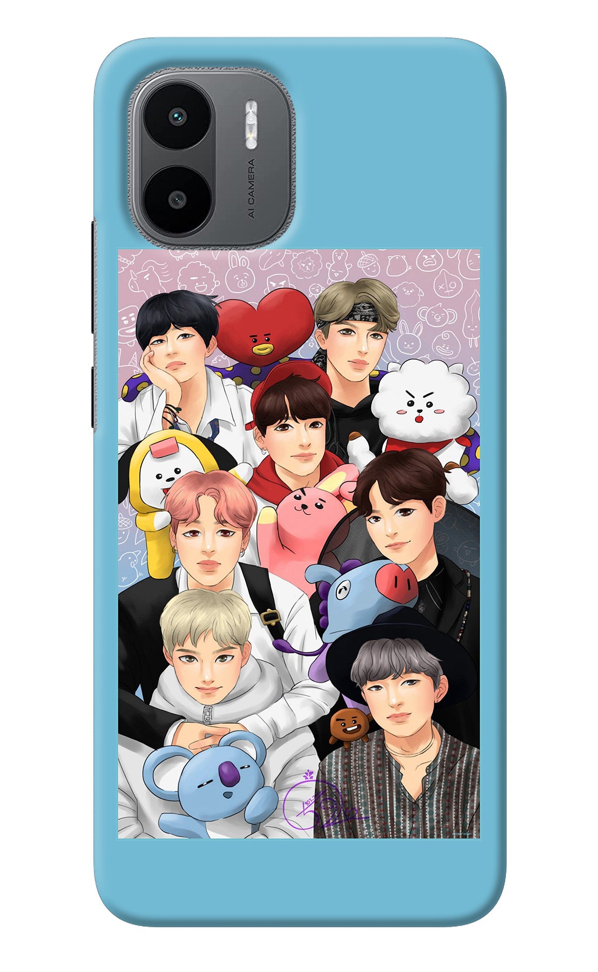 BTS with animals Redmi A1 Back Cover