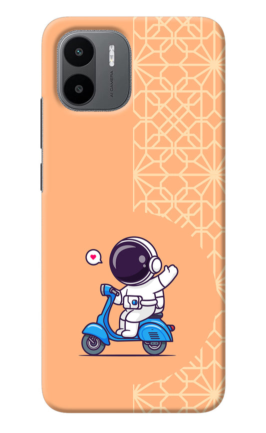 Cute Astronaut Riding Redmi A1 Back Cover