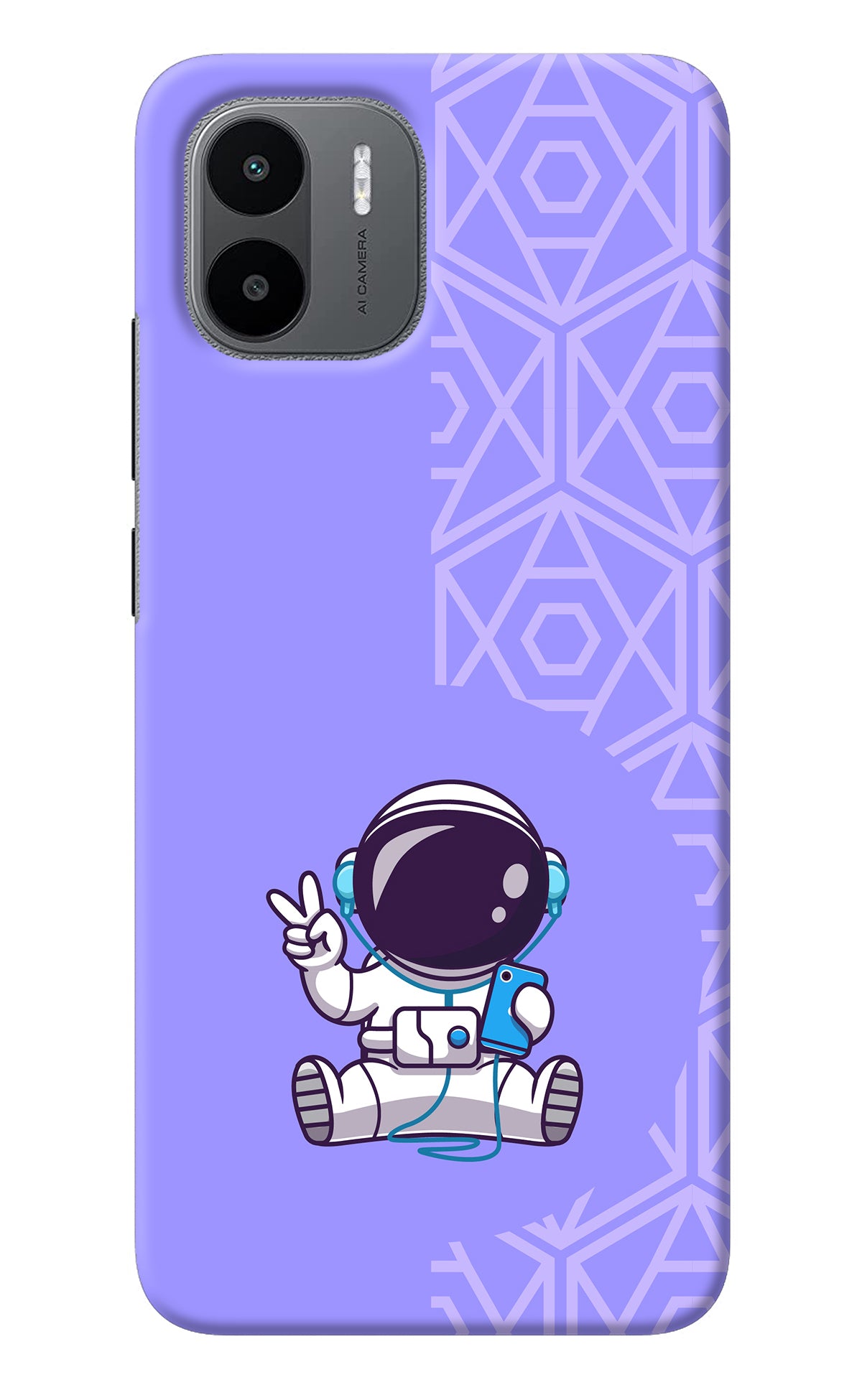 Cute Astronaut Chilling Redmi A1 Back Cover