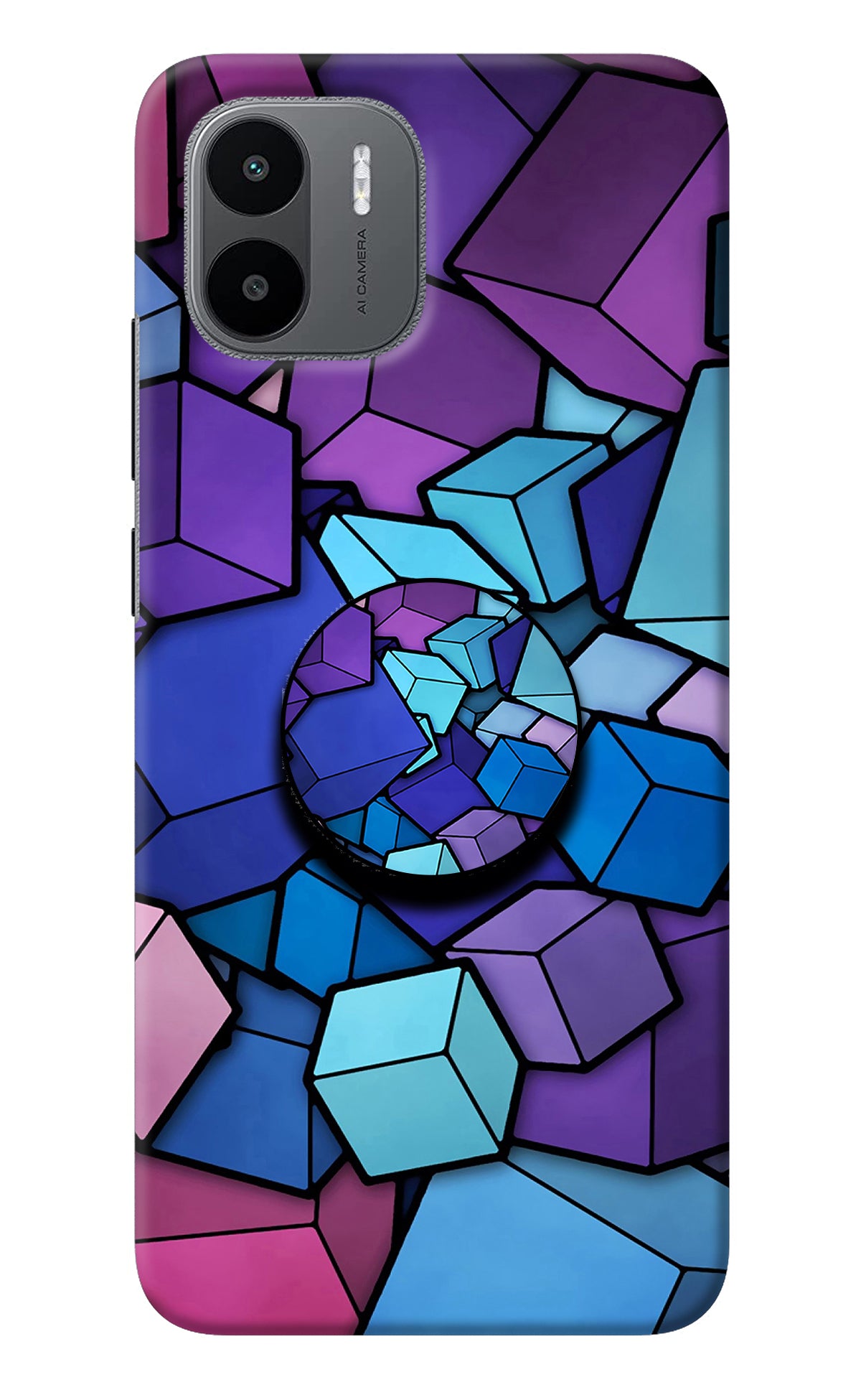 Cubic Abstract Redmi A1/A2 Pop Case